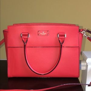 Kate Spade Red Grove Street Lana Satchel